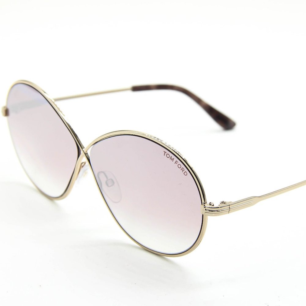 TOM FORD TF564 RANIA -02 28Z ROSE/GOLD GRADIENT MIRROR LENSES 64-09-140